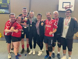 2025-03-29_VB-Mixed-Turnier-DreiGleichen - 29.03.2025 Die Volleyballer vom SV Drosselberg setzen ihre Siegesserie fort. Wir konnten das kleine, gut organisierte Turnier in Drei Gleichen für uns entscheiden.